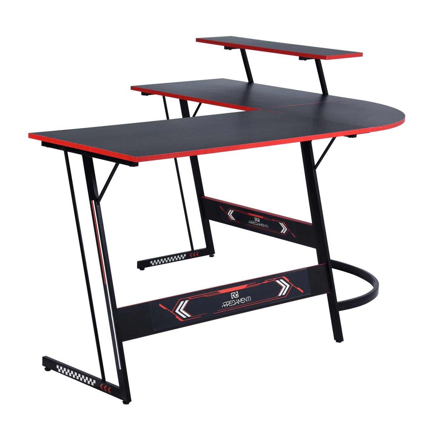 Gaming Desk L Shaped Computer Desk Office Workstation Fila