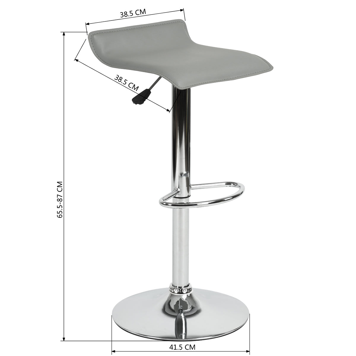 Barstools PVC Seat Swivel Height Adjustable Bar Stools Flanagan