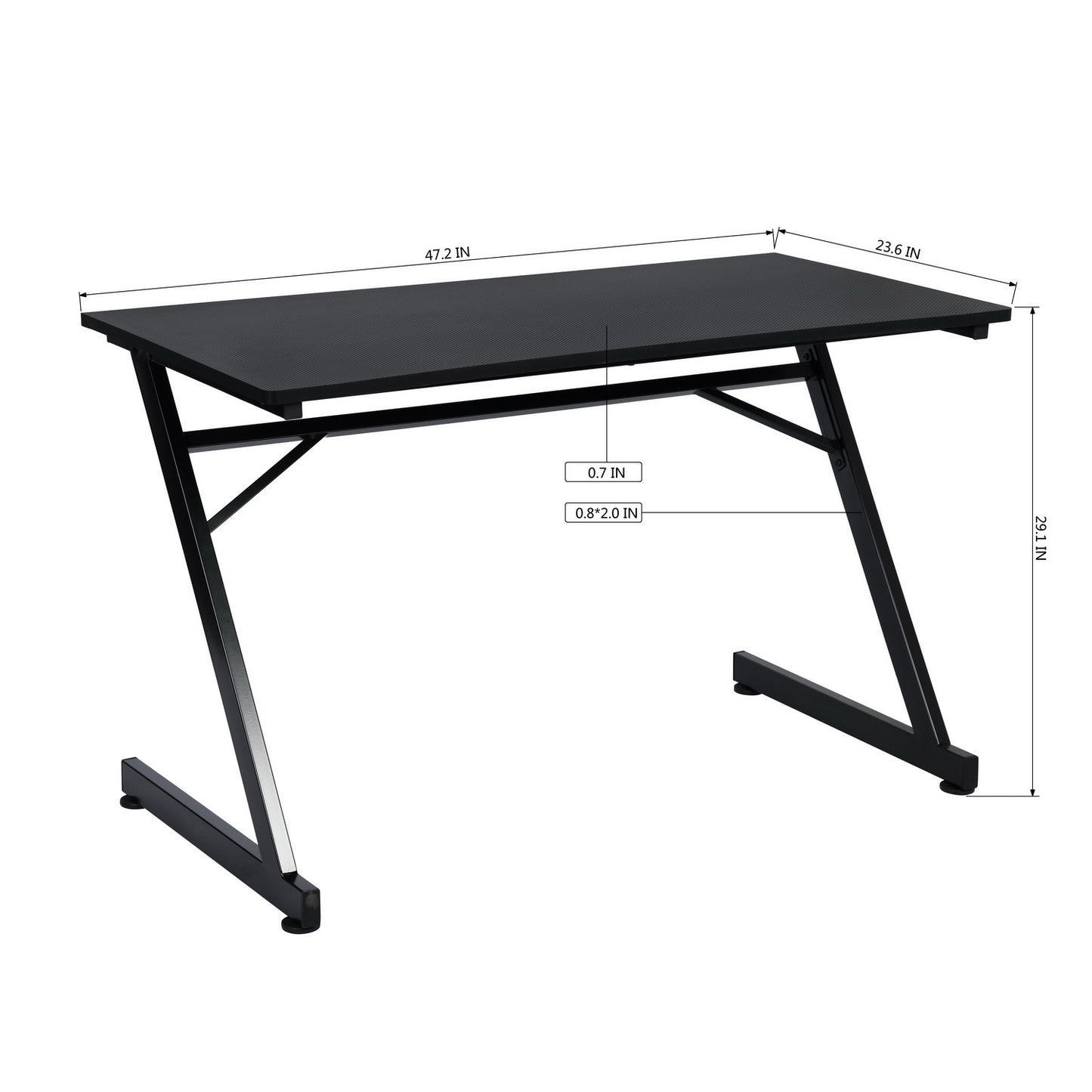 Gaming Desk Z Shaped Computer Desk Office Workstation Formosana