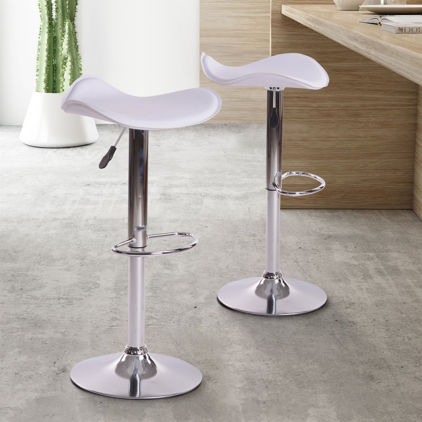 Barstools PVC Seat Swivel Height Adjustable Bar Stools Germaine