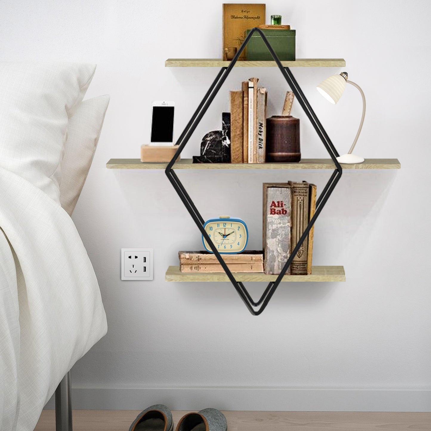 Floating Wall Shelves Decorative 3-Shelf  Gogia