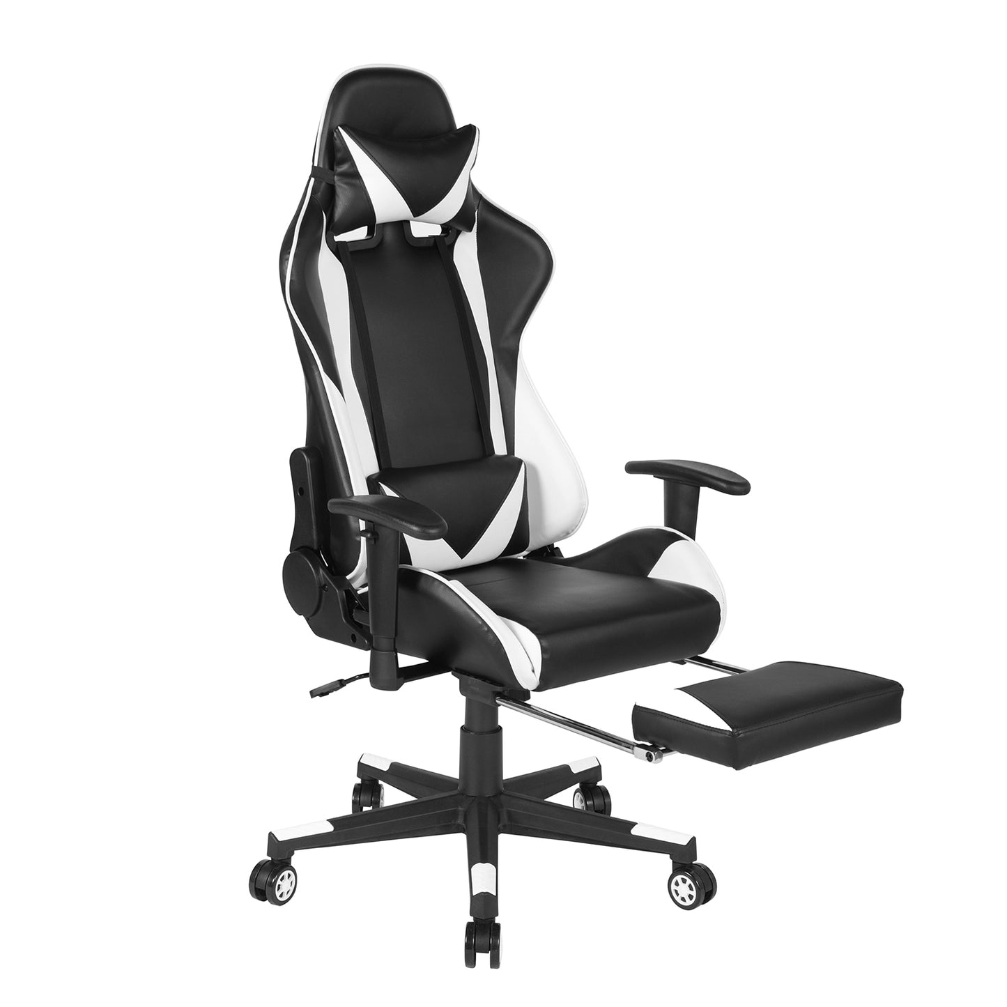 Gaming Chair Racing Office Chair Recliner Swivel Rocker with Headrest and Lumbar Pillow Gordan