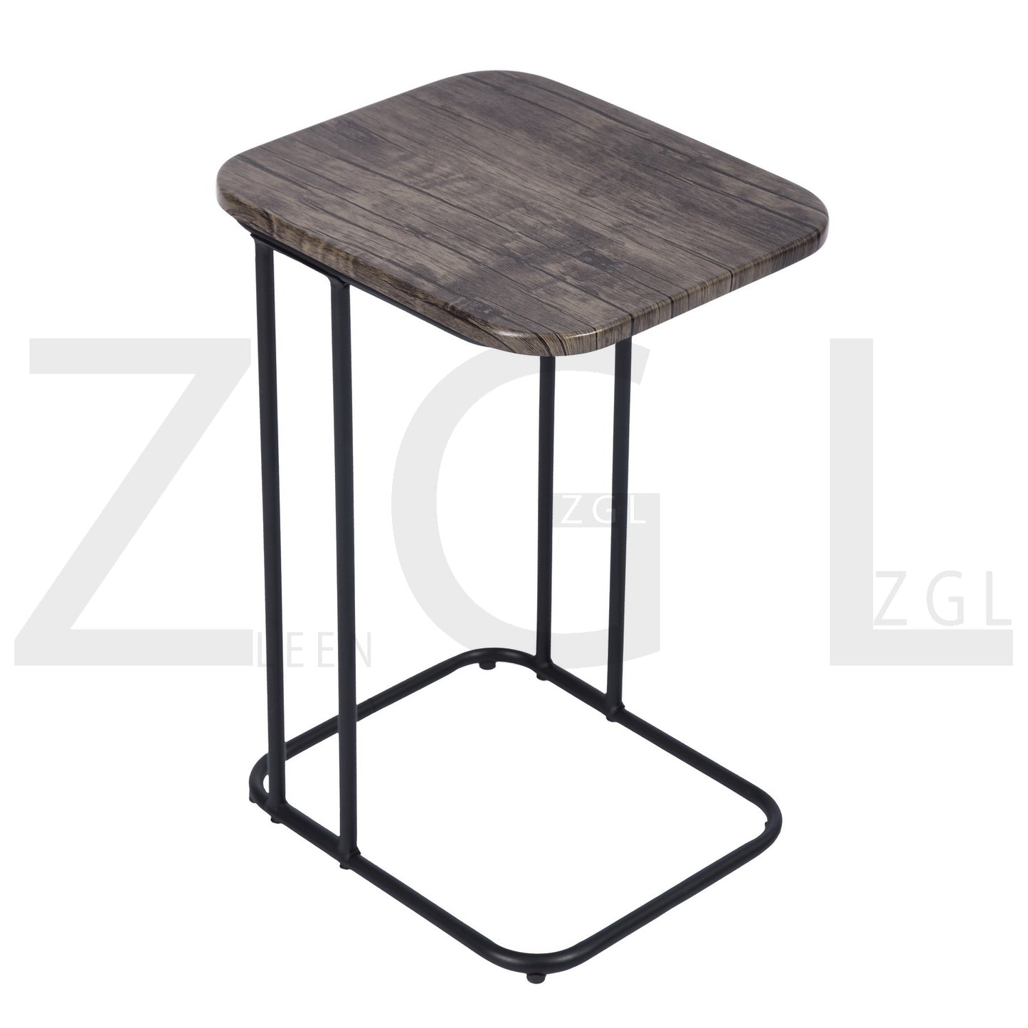 Sofa Side Table Narrow C Shaped for Bed Couch Herron