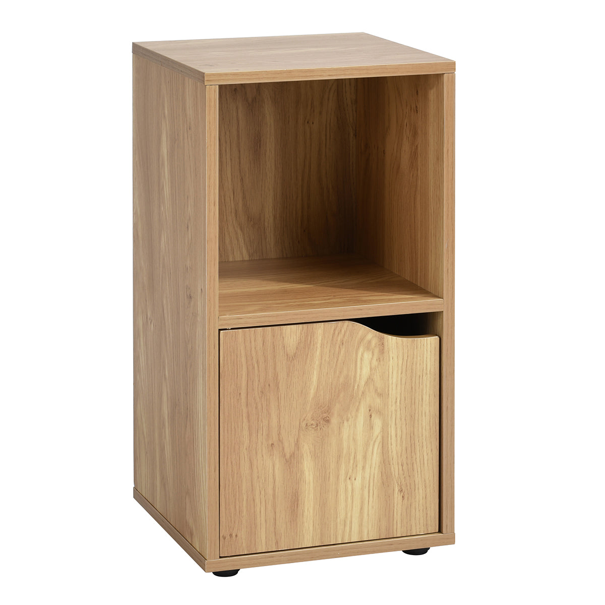 Bookcase with 1 Shelf and 1 Door Bookshelf Storage Night Stand Hugo