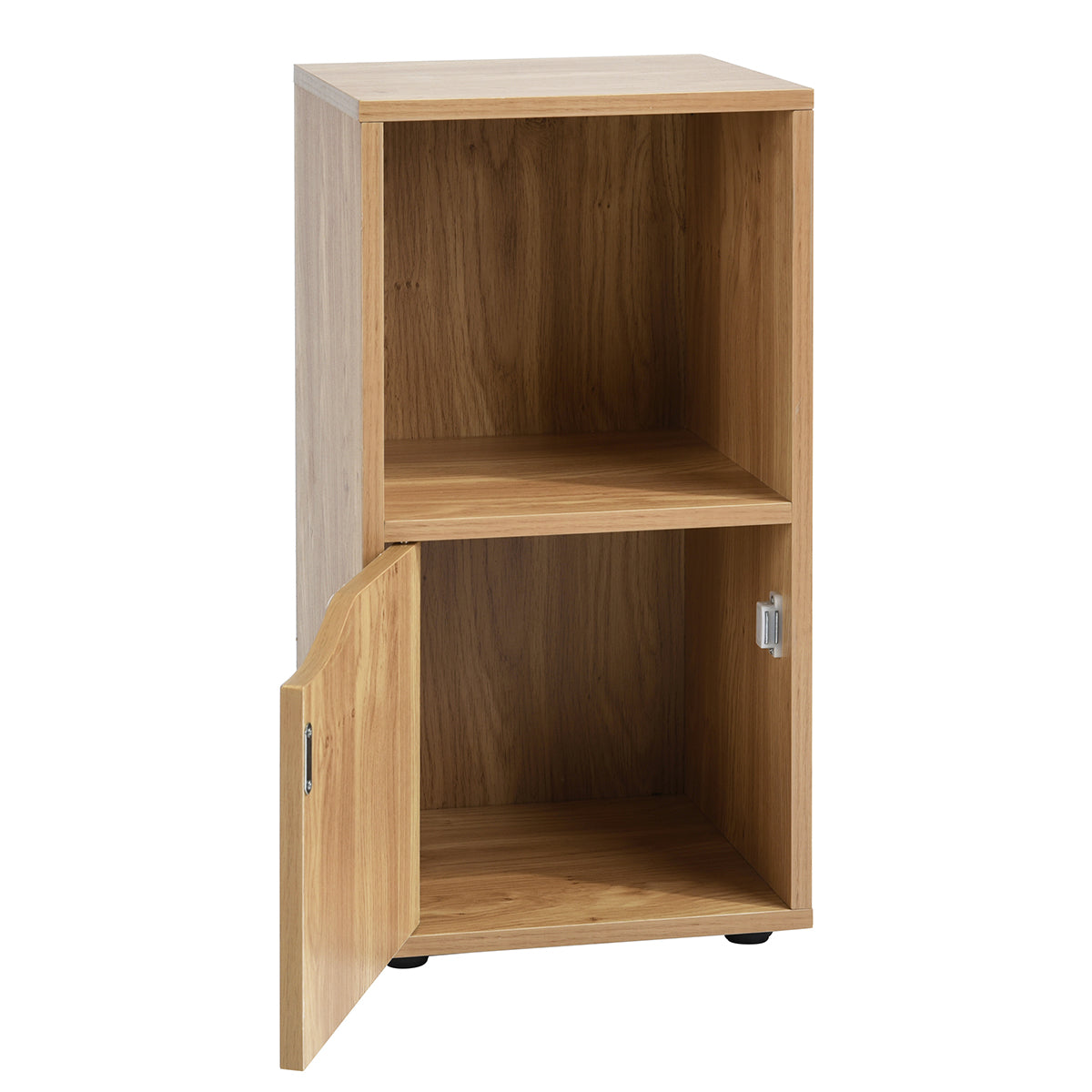 Bookcase with 1 Shelf and 1 Door Bookshelf Storage Night Stand Hugo