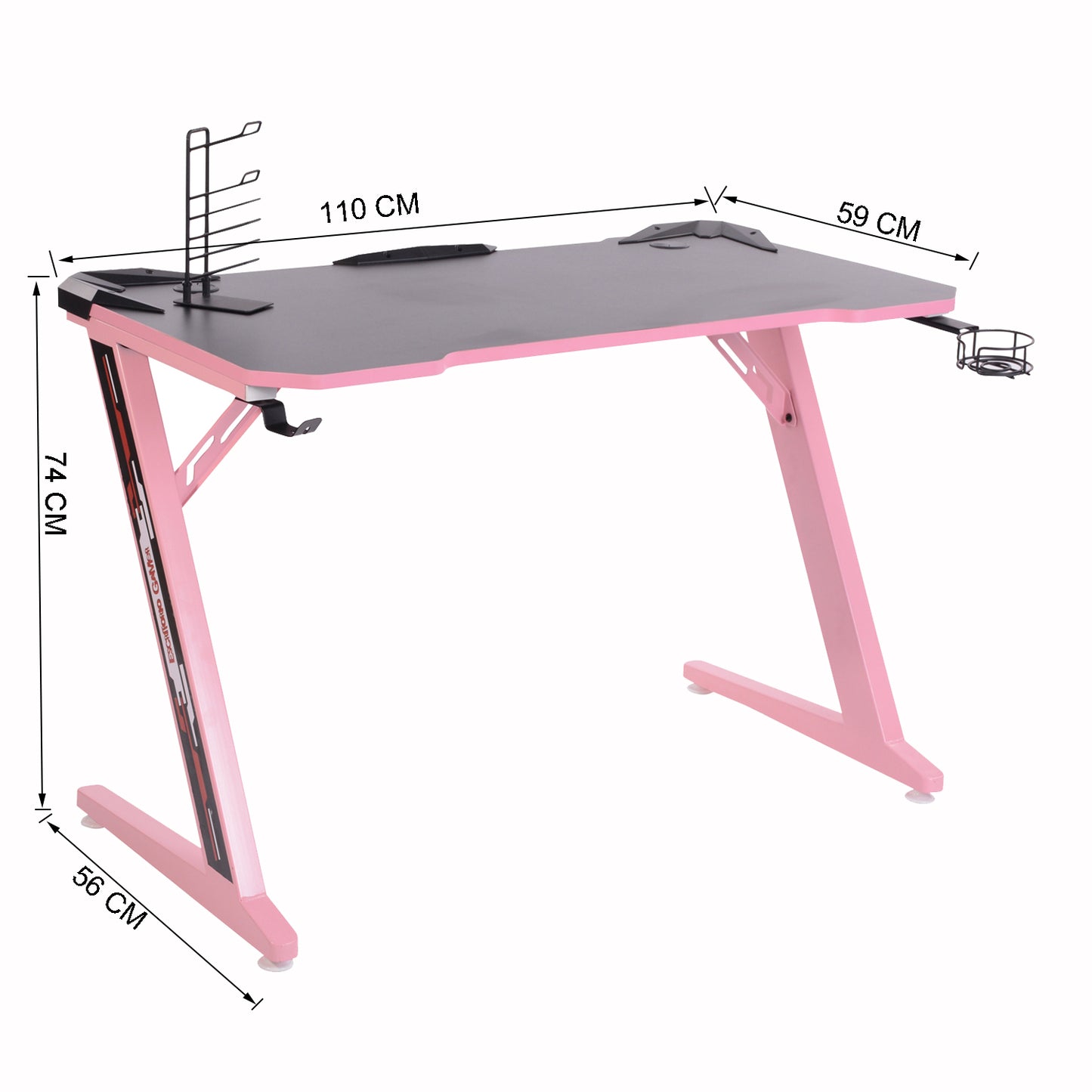 Gaming Desk Z Shaped Computer Desk Office Workstation Ikaros