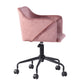 Velvet Upholstered Swivel Ergonomic Home Office Chair Armrest Jamal