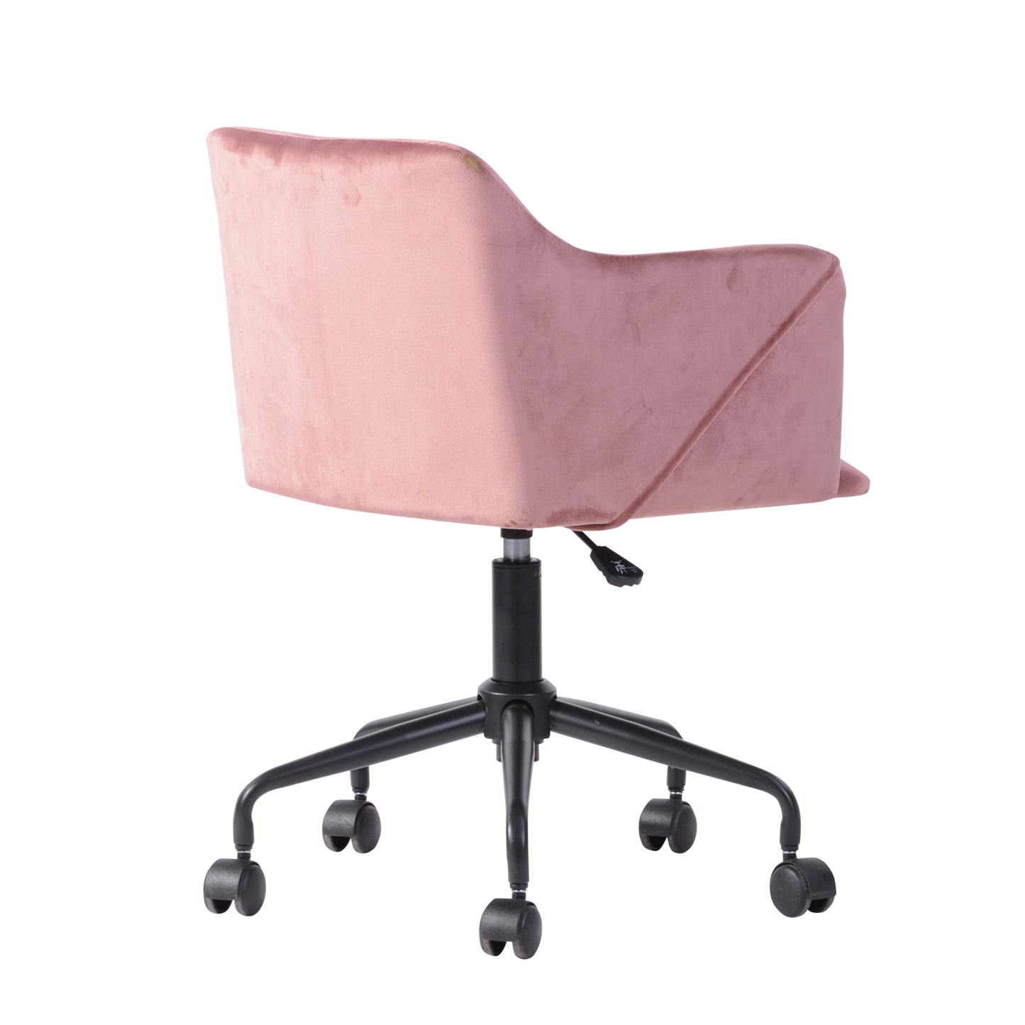 Velvet Upholstered Swivel Ergonomic Home Office Chair Armrest Jamal