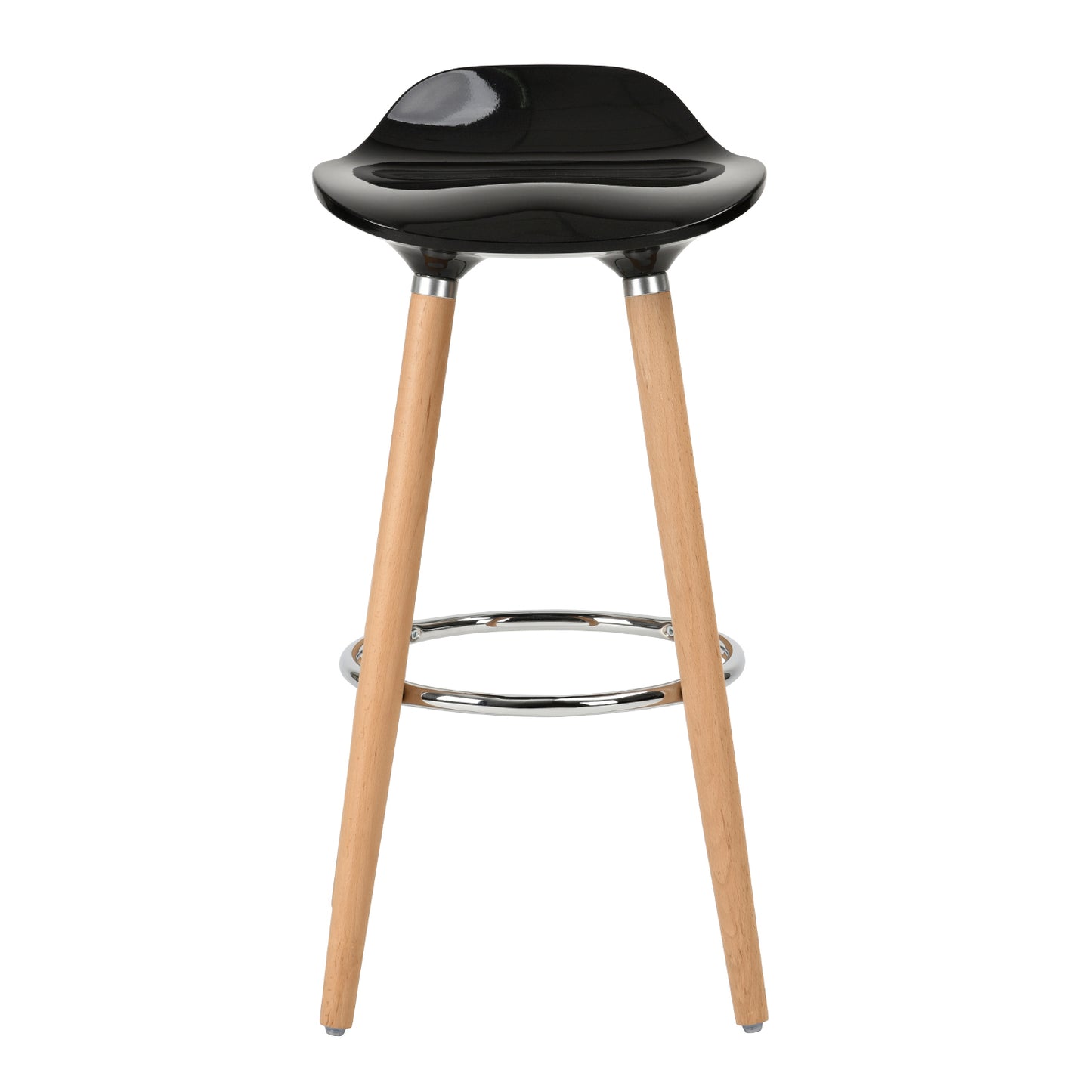 Barstools Plastic Seat Wooden Legs Bar Stools Jasmine