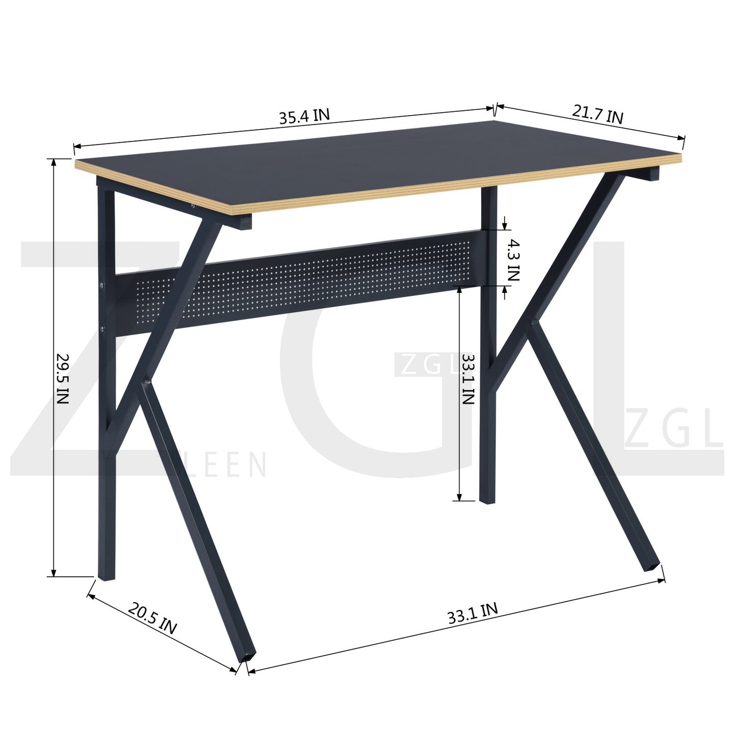 K-Shaped Computer Office Desk Klunter