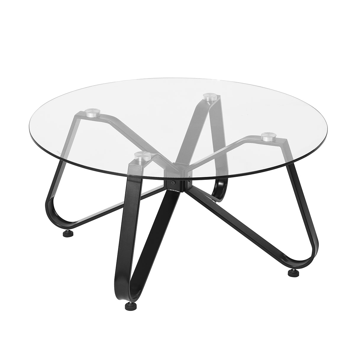 Glass Round Coffee Table Modern Center Table Konya