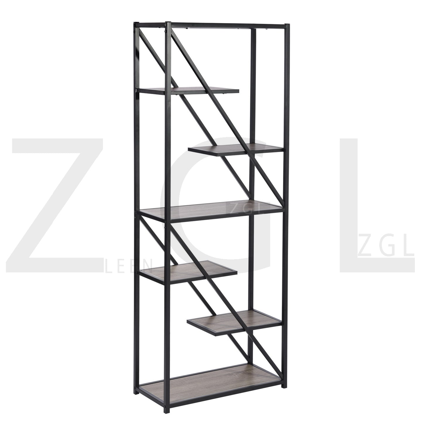 Bookcase 5 Shelves Bookshelf Storage Organizer Kornetka