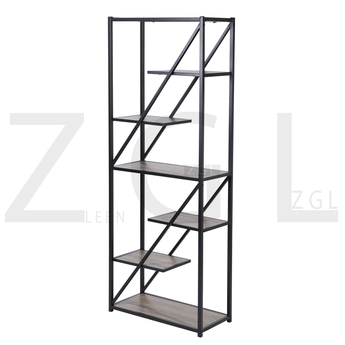 Bookcase 5 Shelves Bookshelf Storage Organizer Kornetka