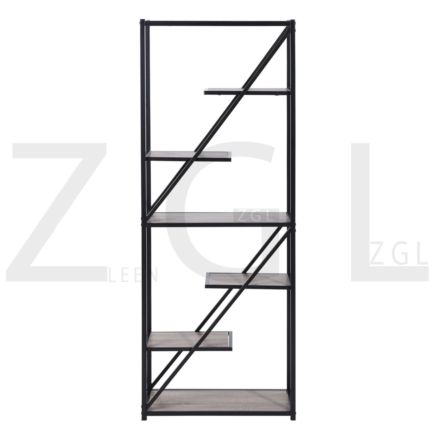 Bookcase 5 Shelves Bookshelf Storage Organizer Kornetka