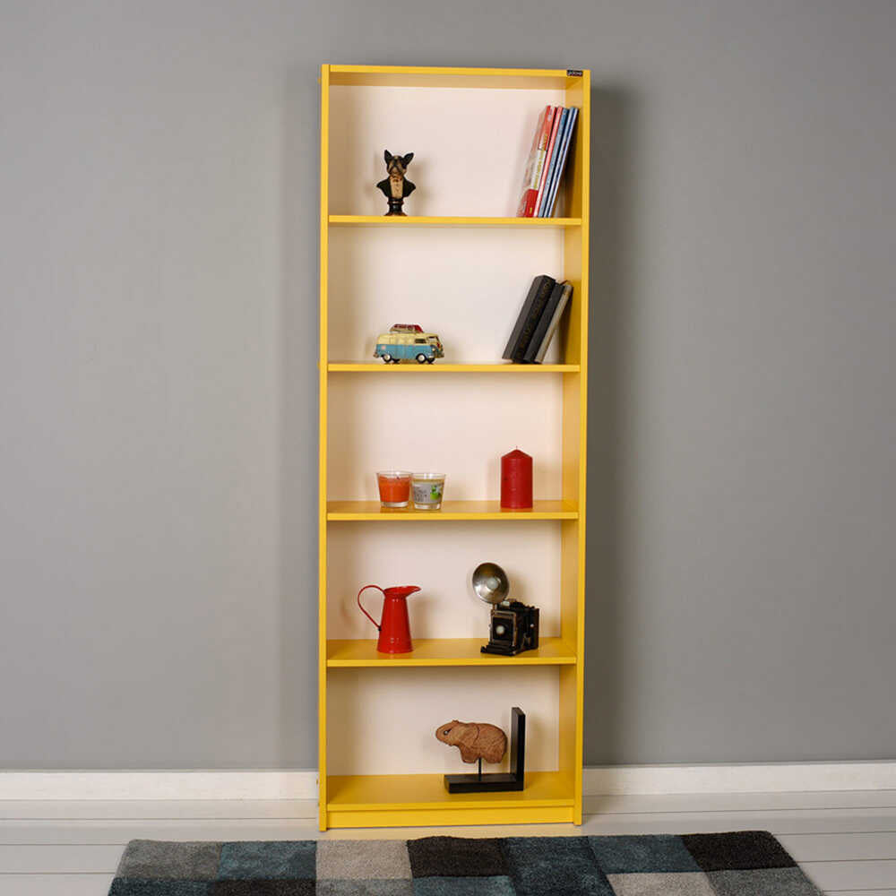 Bookcase W/ Five Section Yellow KTP