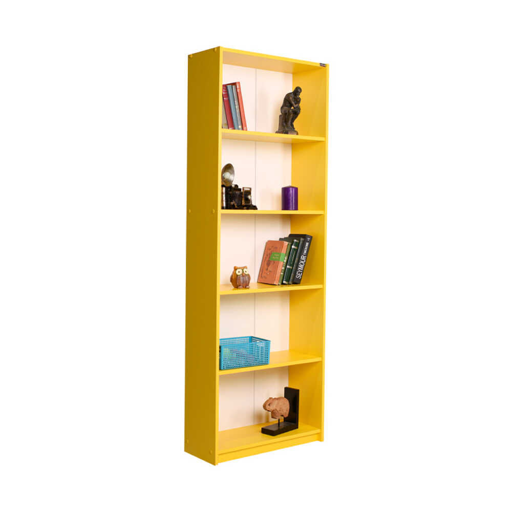 Bookcase W/ Five Section Yellow KTP