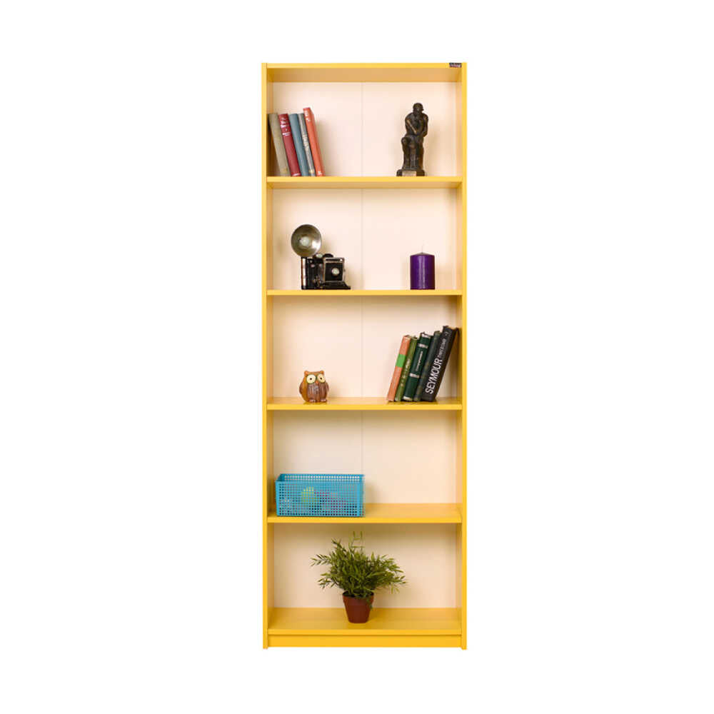 Bookcase W/ Five Section Yellow KTP