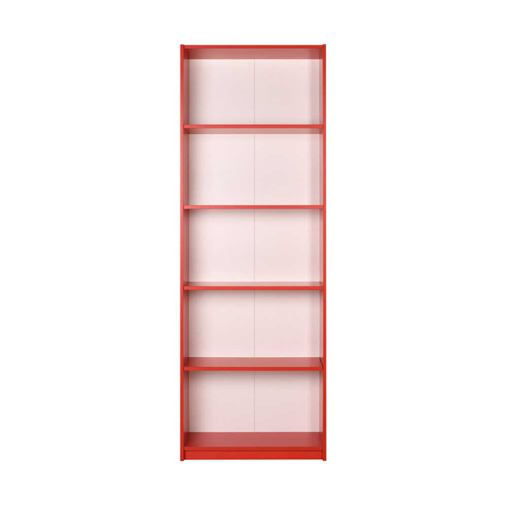 Bookcase W/ Five Section Red KTP