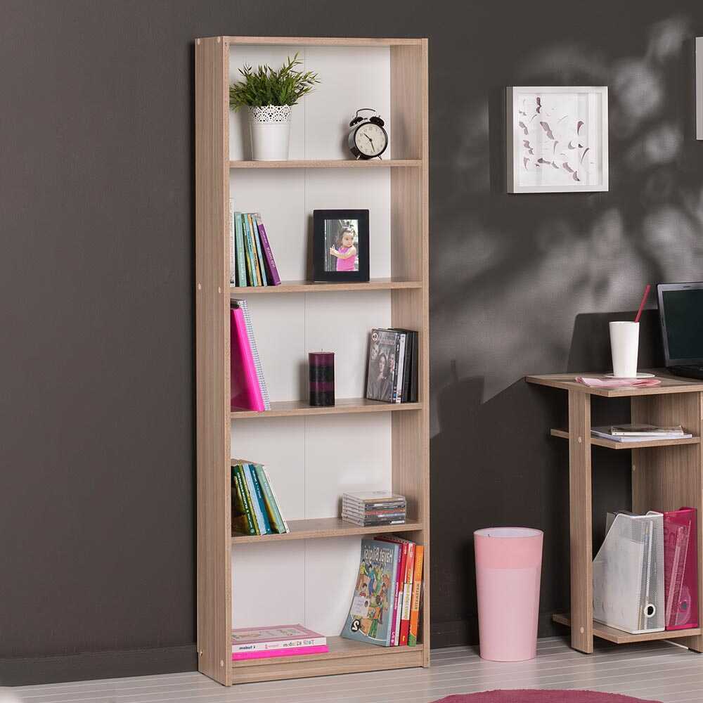 Bookcase W/ Five Section Oak KTP