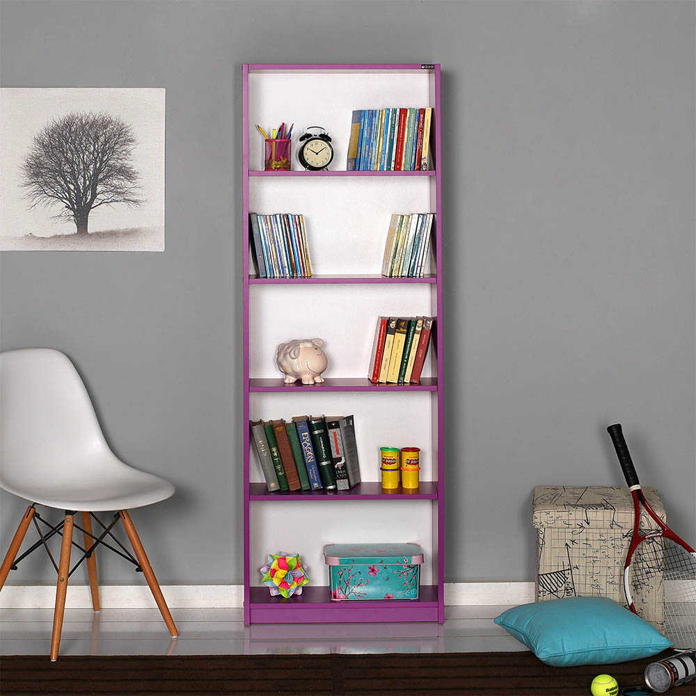 Bookcase W/ Five Section Purple KTP