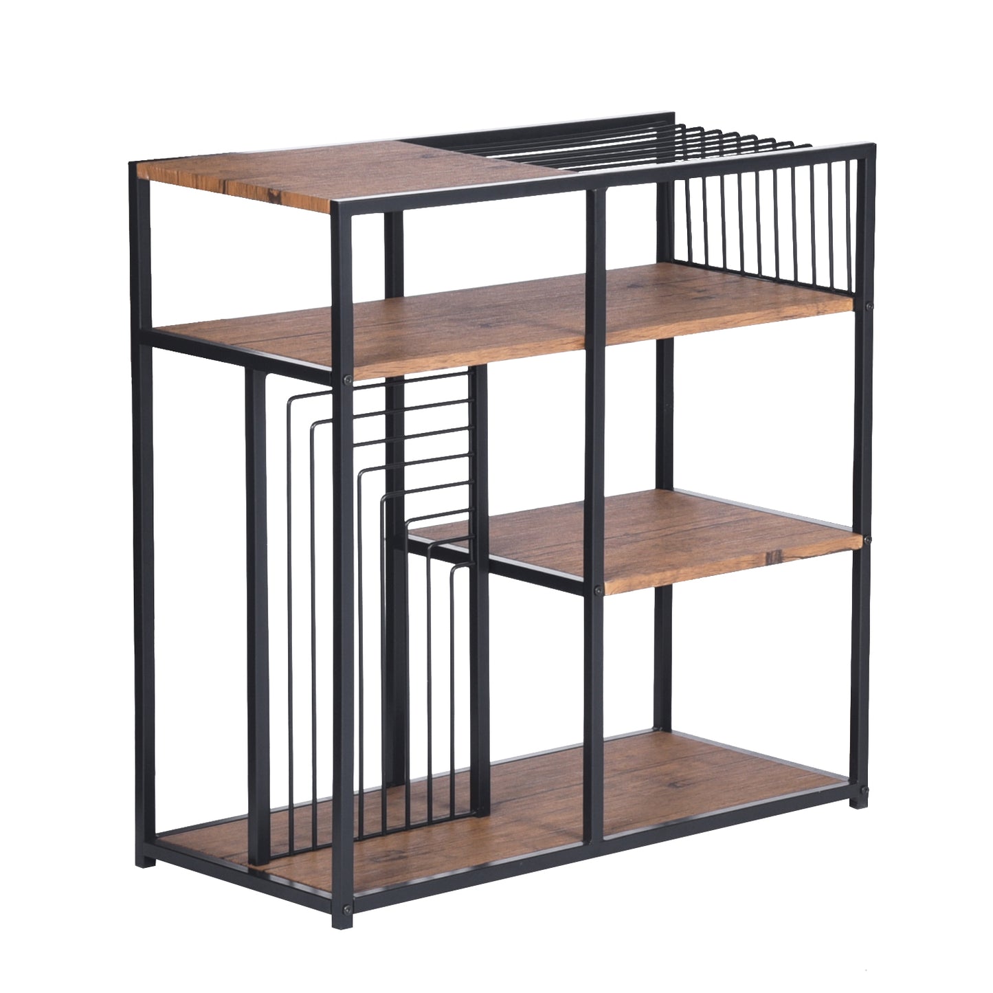 Bookcase 3 Shelves Bookshelf Storage Organizer Line