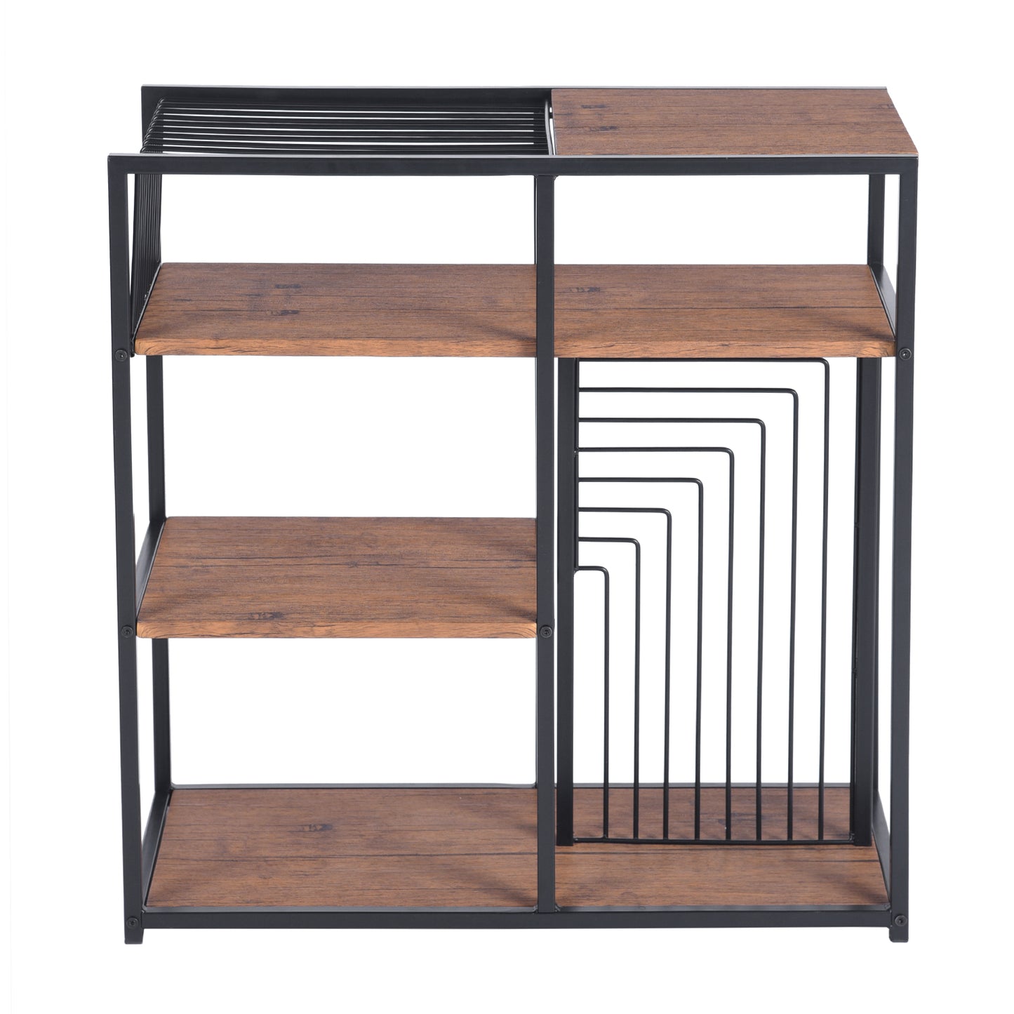 Bookcase 3 Shelves Bookshelf Storage Organizer Line