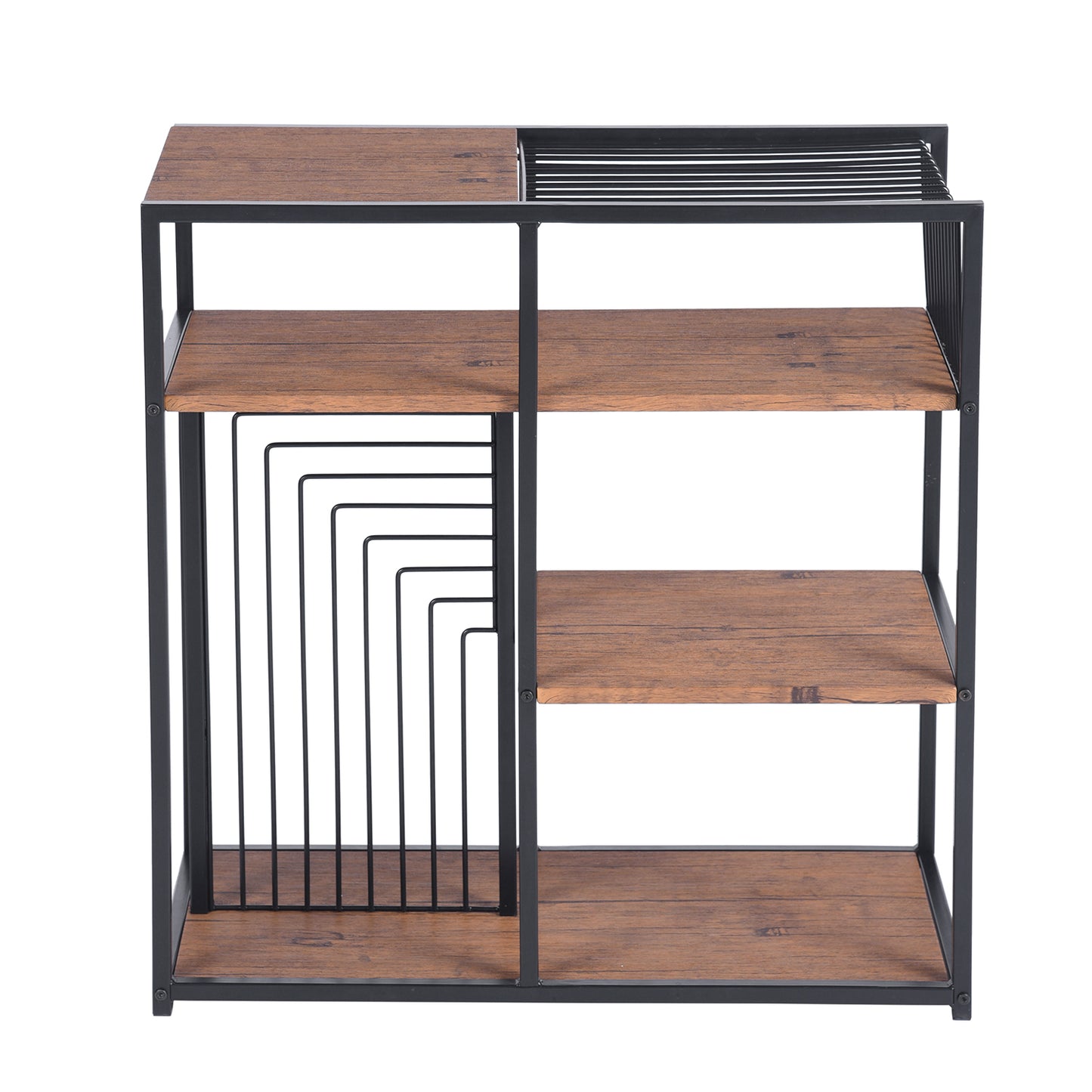 Bookcase 3 Shelves Bookshelf Storage Organizer Line