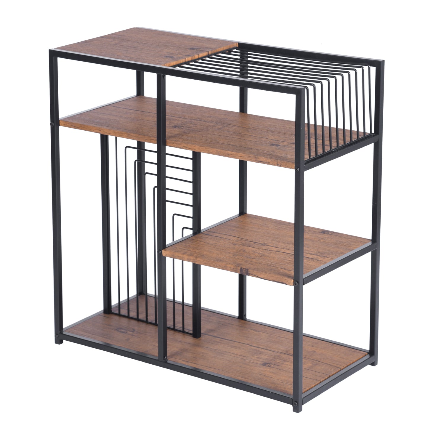 Bookcase 3 Shelves Bookshelf Storage Organizer Line