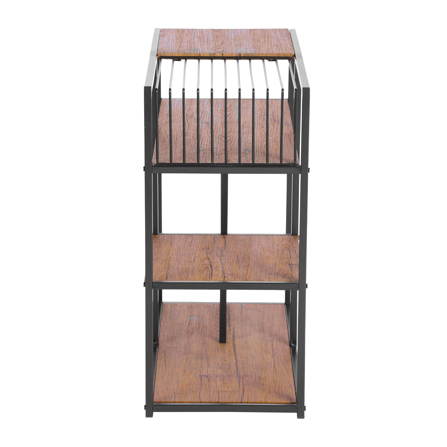 Bookcase 3 Shelves Bookshelf Storage Organizer Line