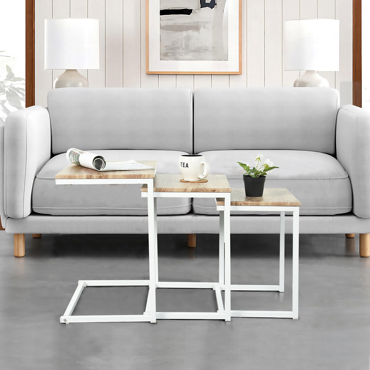 Set of 3 Nesting End Coffee Table Maximo