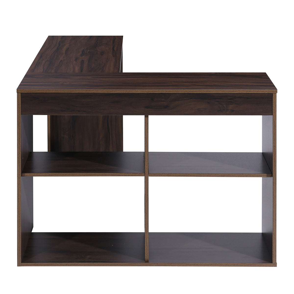 L-Shaped Computer Office Desk with 4 Cube Storage Mccoy