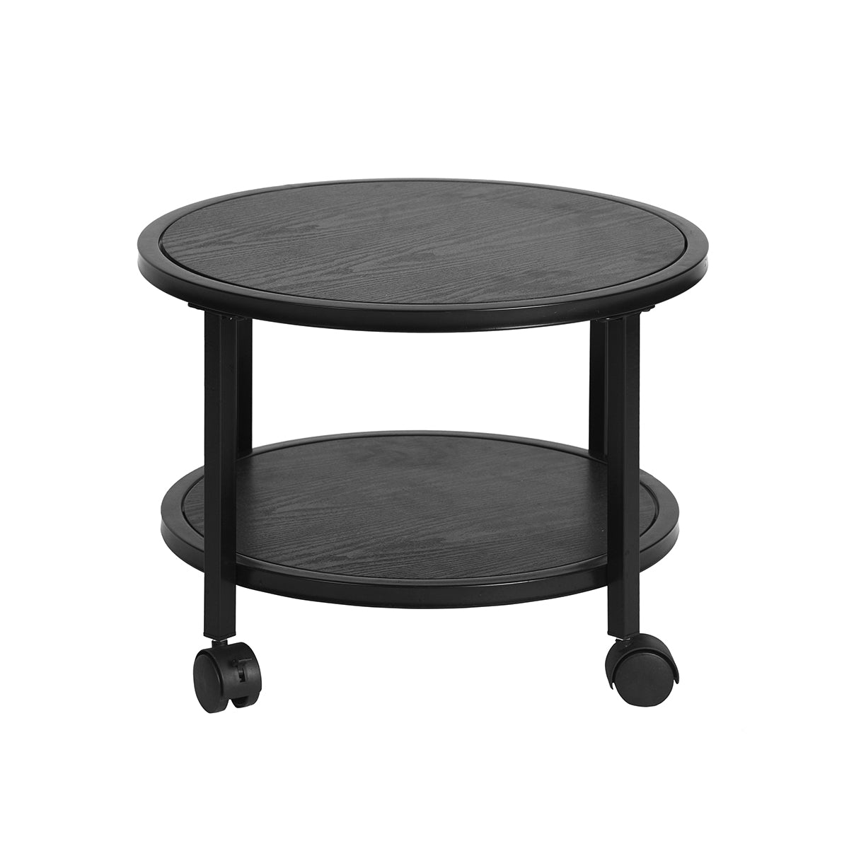 Nesting End Coffee Table Set of 2 Rolling Neka