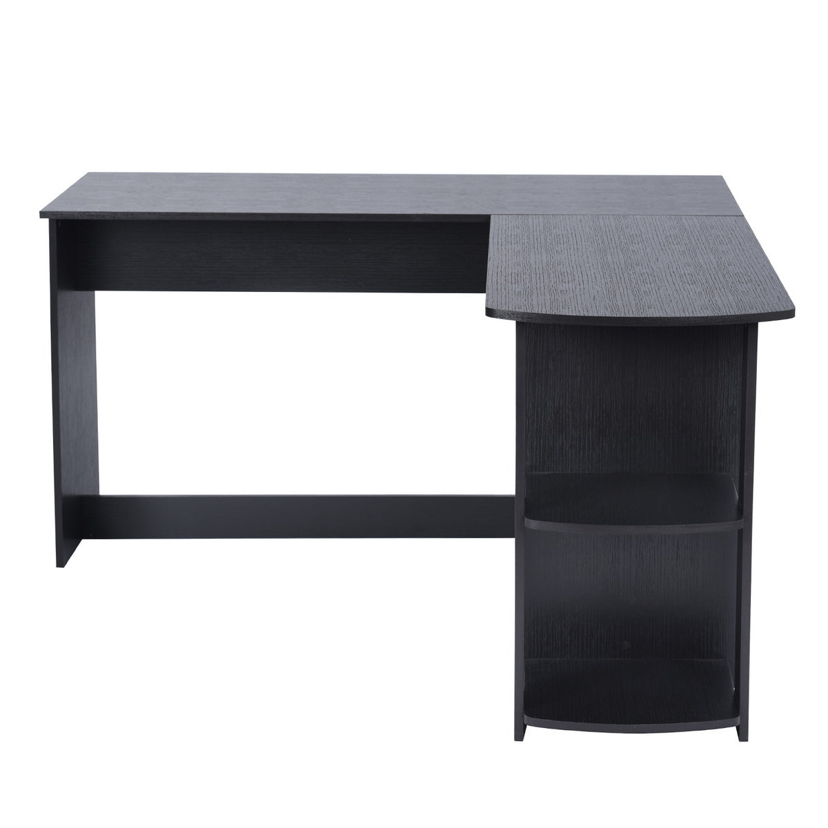 L-Shaped Computer Office Desk with with Storage Shelves Nuno