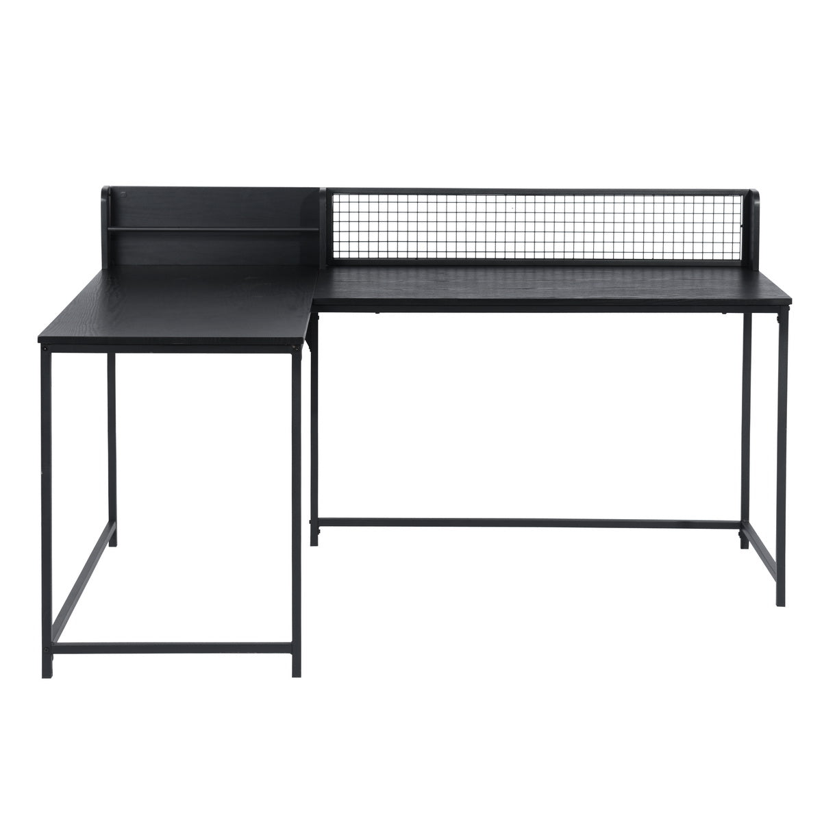 L-Shaped Computer Office Desk Space for Storage Roger