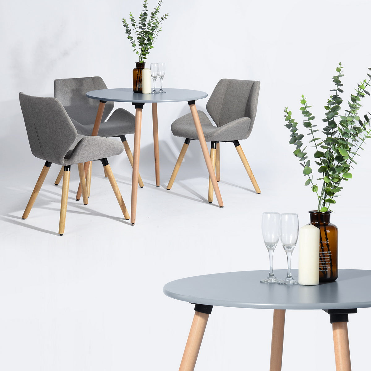 Modern Wooden Dining Table Round Rookie