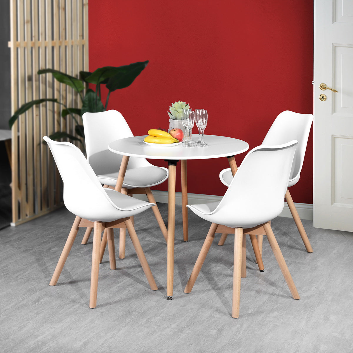 Modern Wooden Dining Table Round Rookie