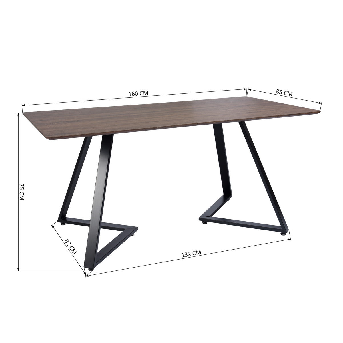 Modern Wooden Dining Table Rectangular Royal