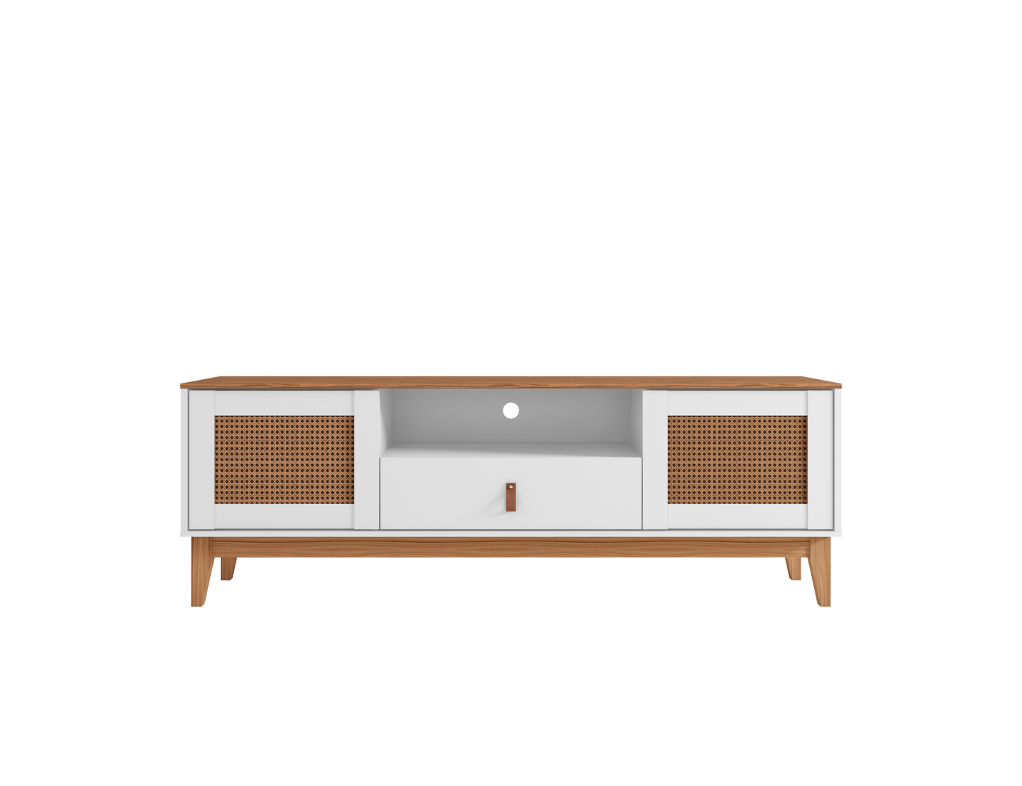 TV Stand Esmeralda 60" White/Noce