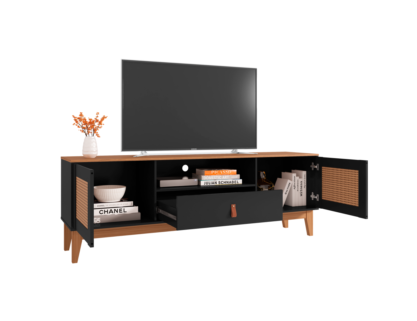 TV Stand Esmeralda 60" Black/Noce