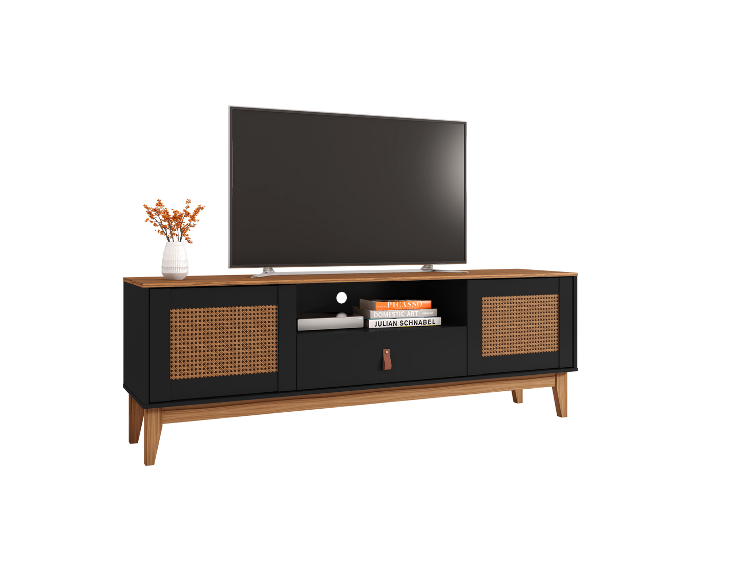 TV Stand Esmeralda 60" Black/Noce