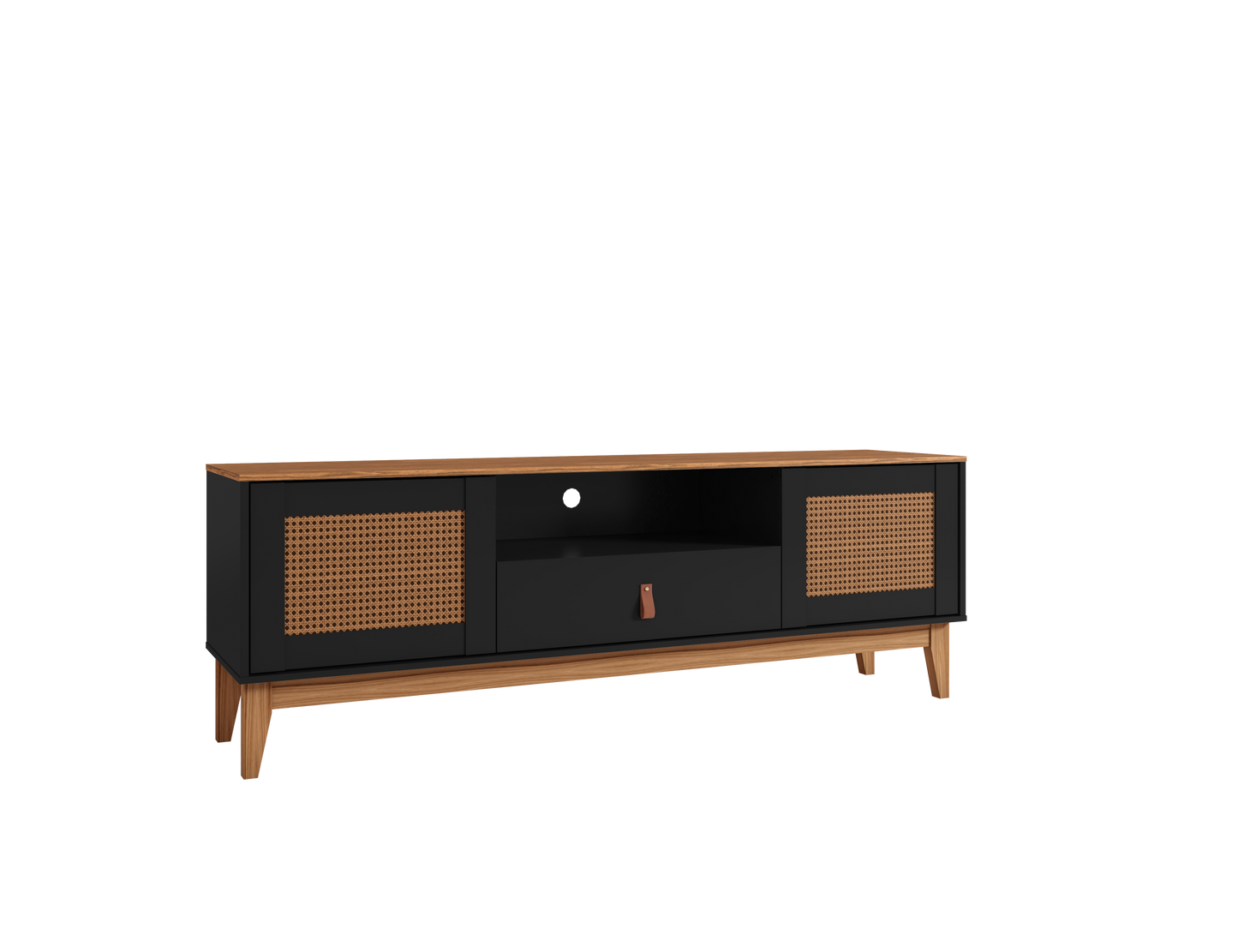 TV Stand Esmeralda 60" Black/Noce