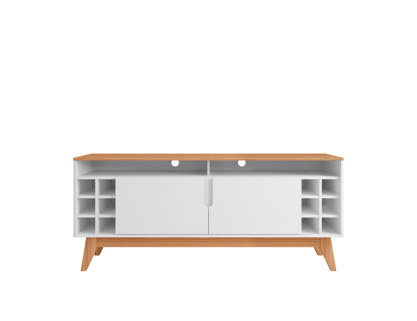 TV Stand Wine 1,35M White/Noce