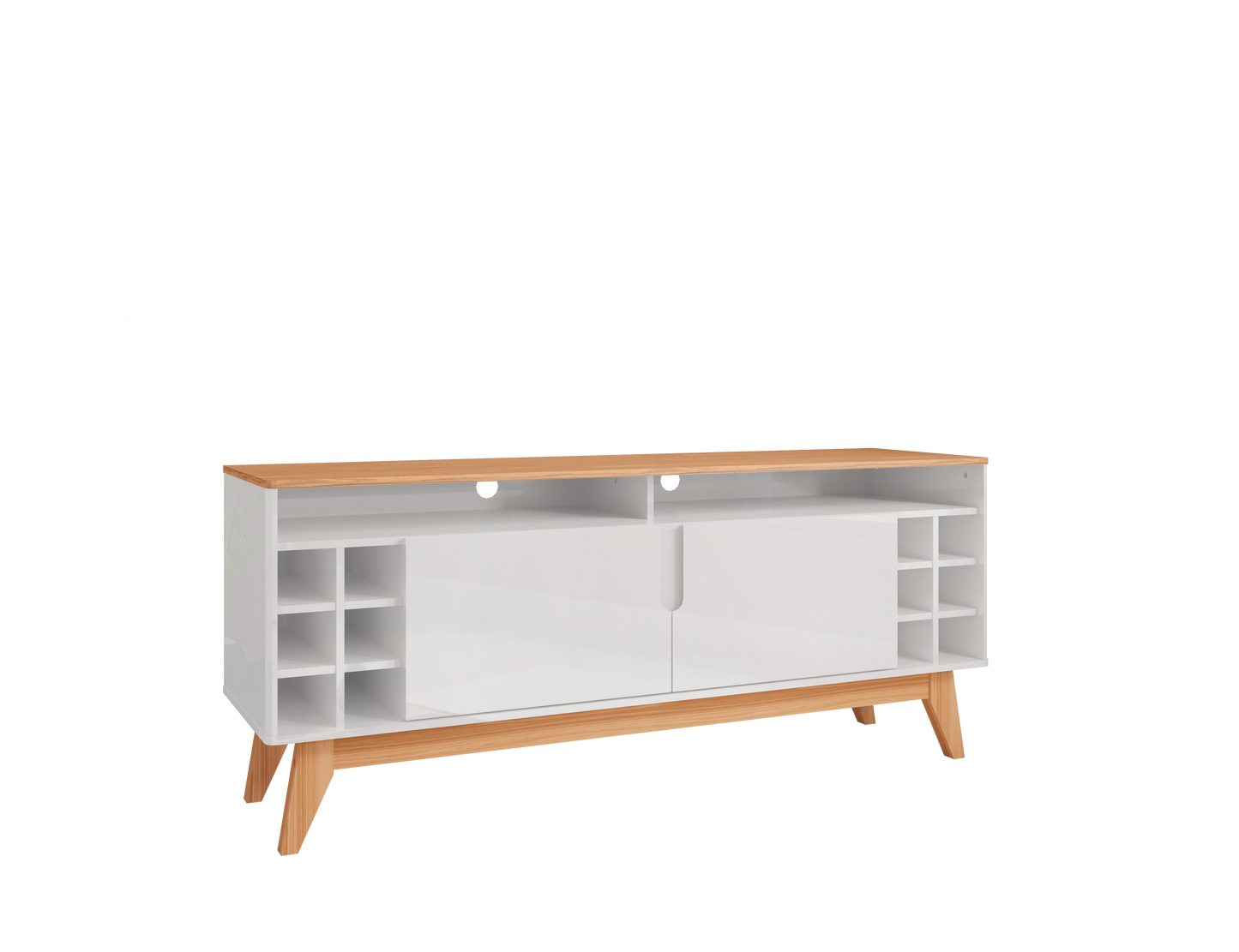 TV Stand Wine 1,35M White/Noce