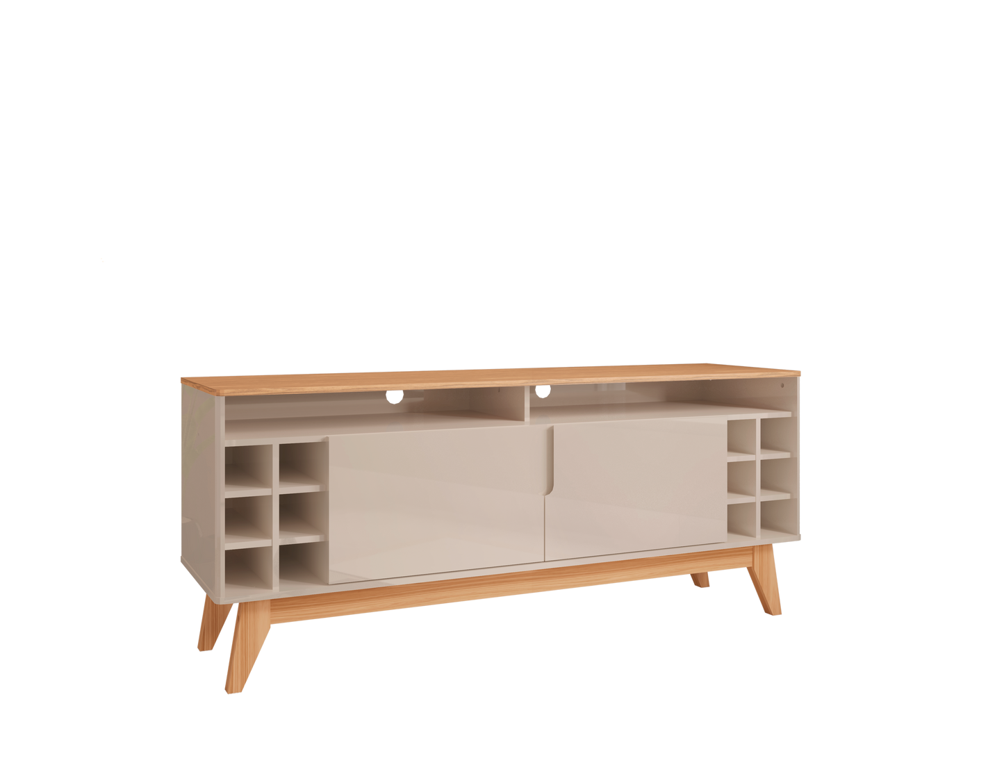 TV Stand Wine 1,6M Off White/Noce