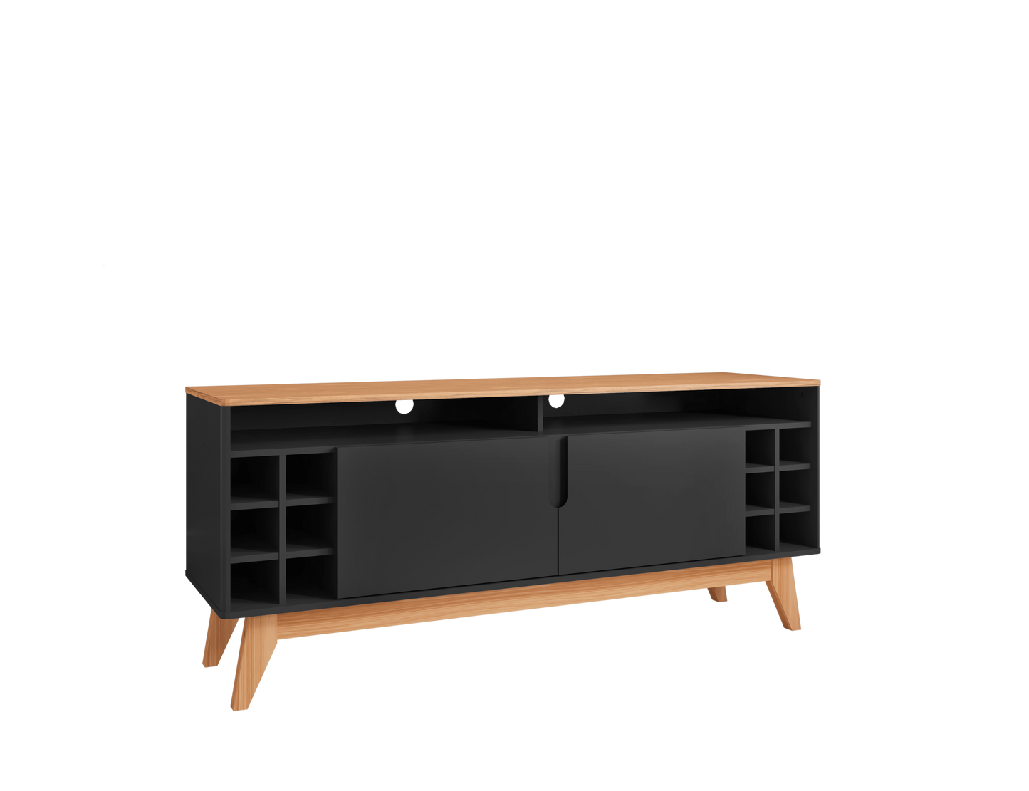 TV Stand Wine 1,35M Black/Noce