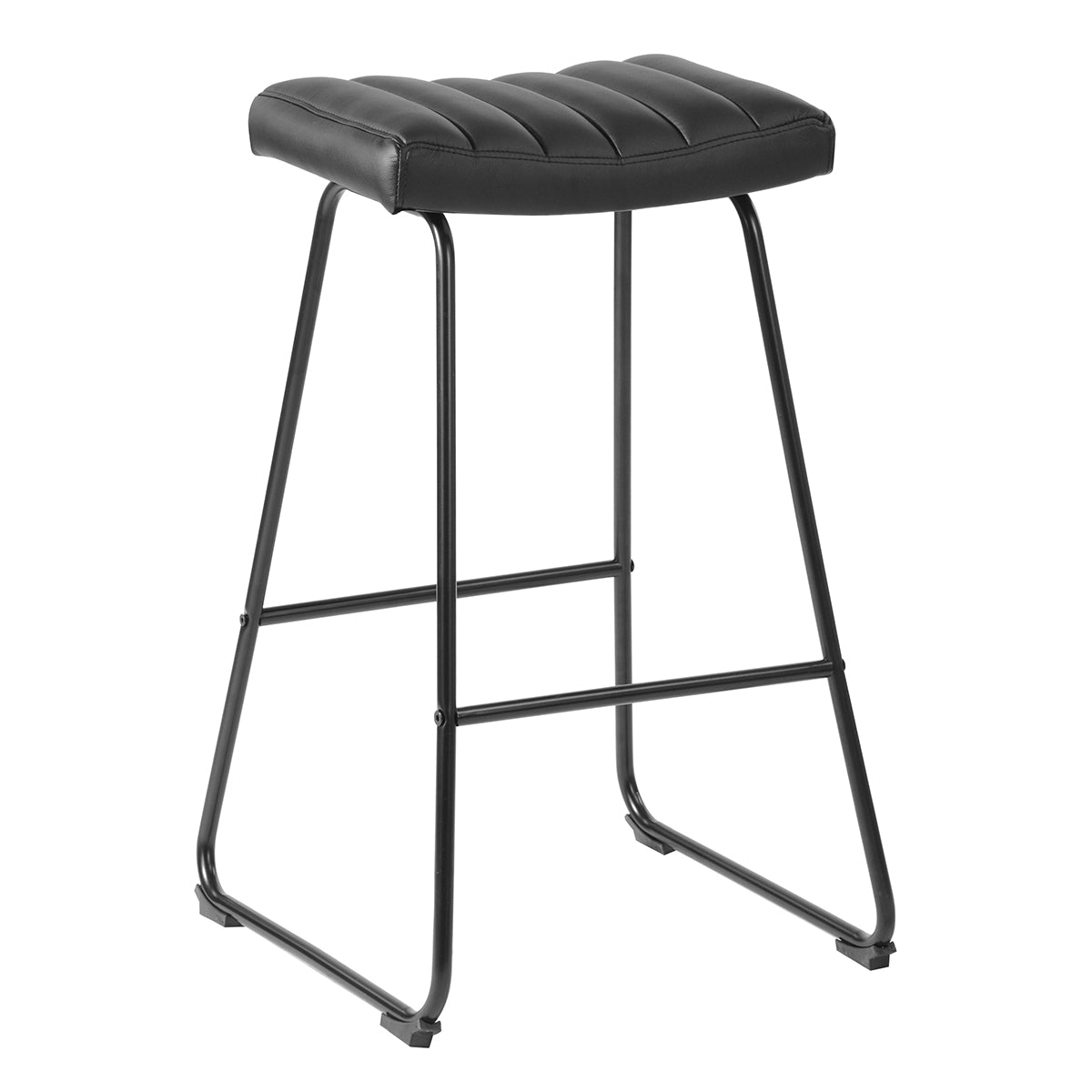 Barstools PU Upholstered Backless Bar Stools Saddlebar