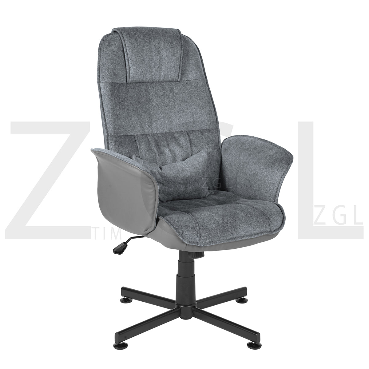 Fabric Upholstered Swivel Ergonomic Home Office Chair Safati