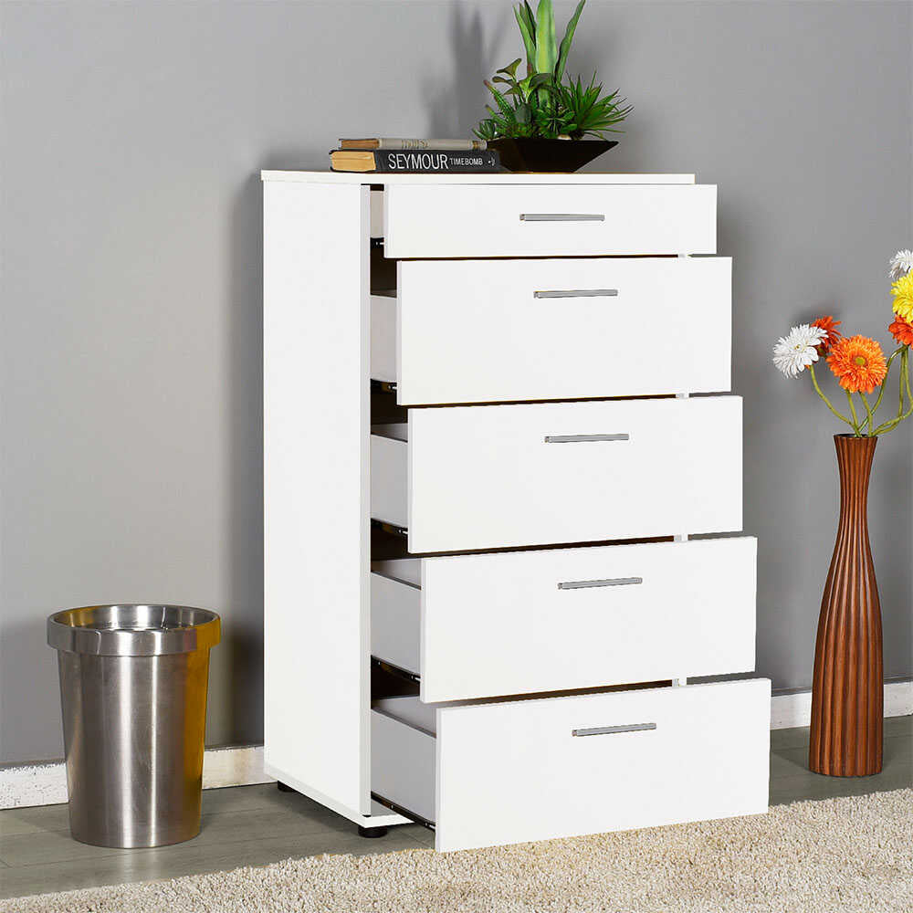 Newline Drawer Chest W/ Five Drawers White SFN