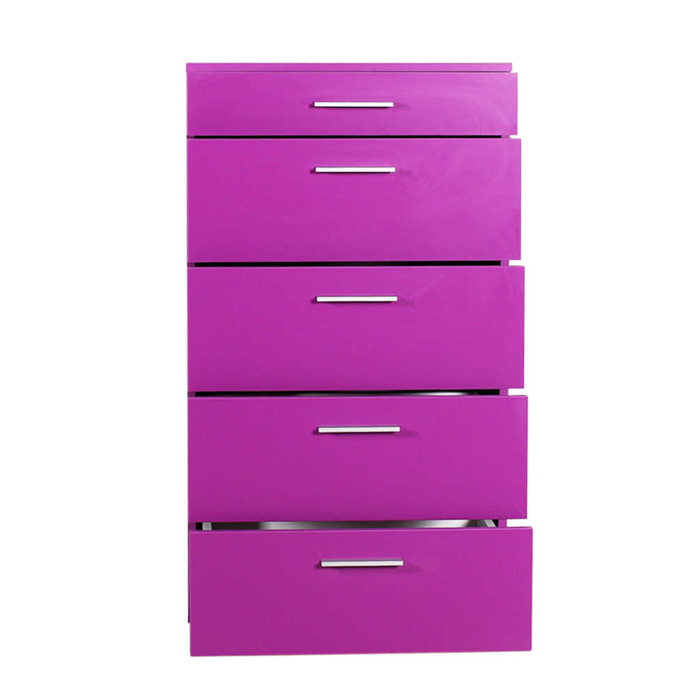 Newline Drawer Chest W/ Five Drawers Purple SFN