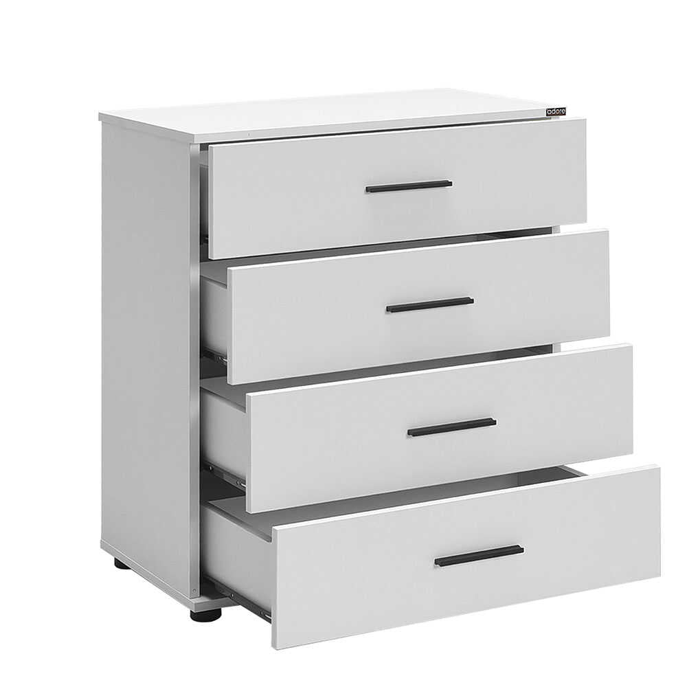 White Series Drawer Chest W/ Four Drawers White SFN